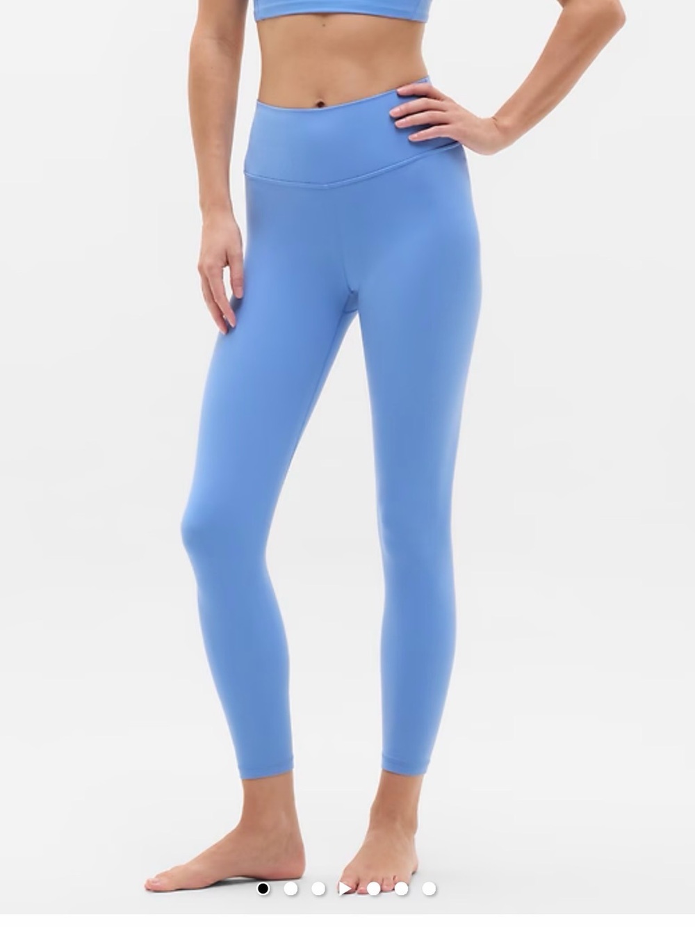 Athleta Light Blue Tank and Leggings Set